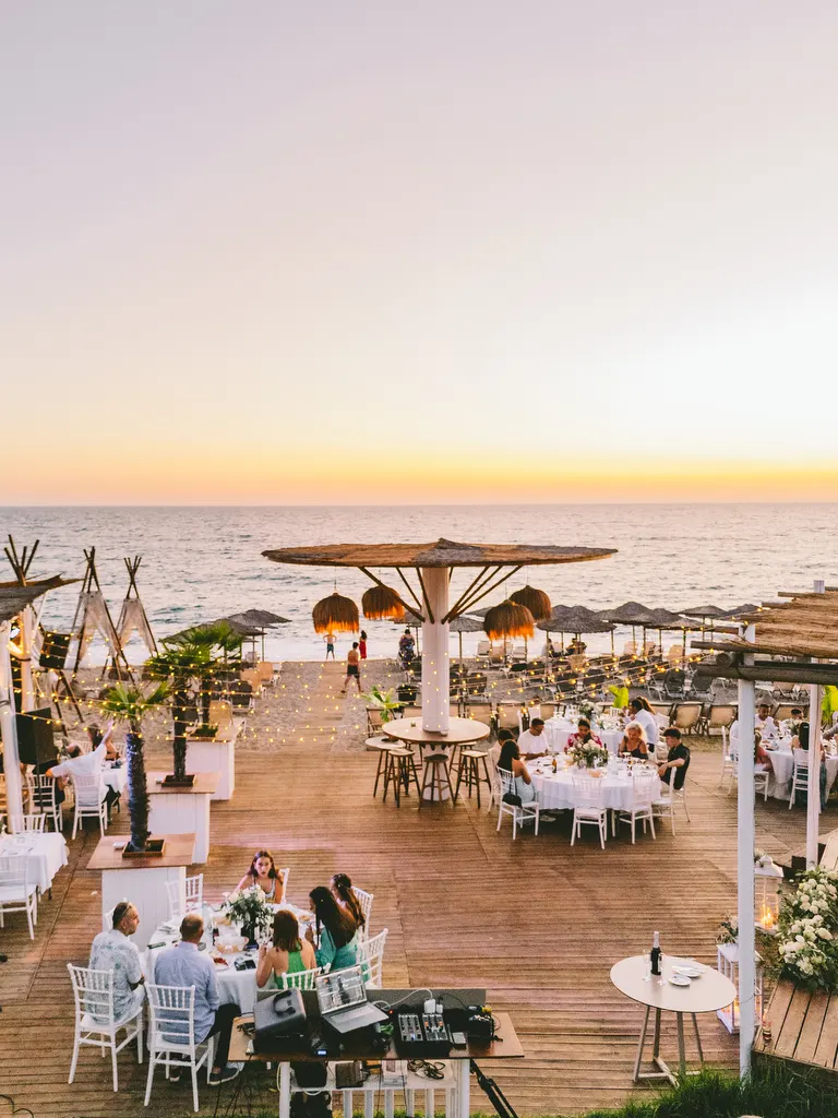 beach bar by the sea
