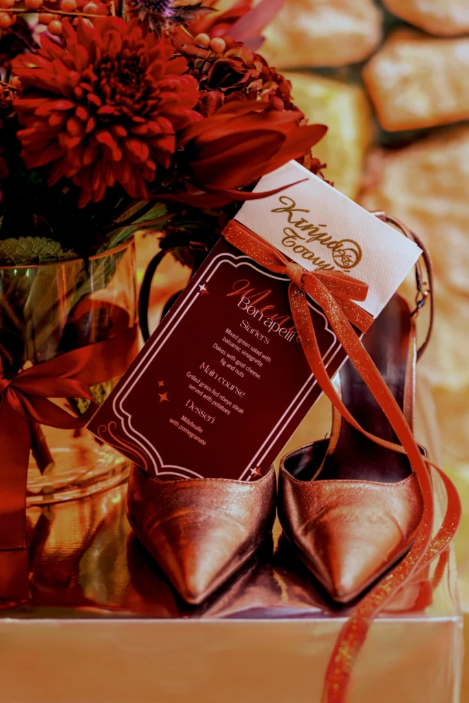 luxury event experience with stationary details